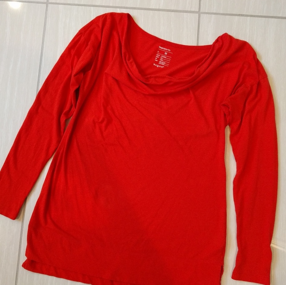 GAP Maternity long sleeve cowl neck top